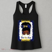 Messy Bun Barbados Flag Woman Girl Women's Tank Top thumb 3