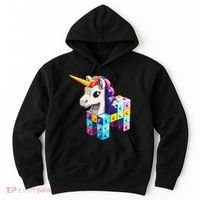 Master Builder Bricks Blocks Play Toy.s Unicorn Hoodie thumb 0