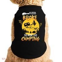 My Broom Broke So Now I Go Camping Doggie Tank thumb 0