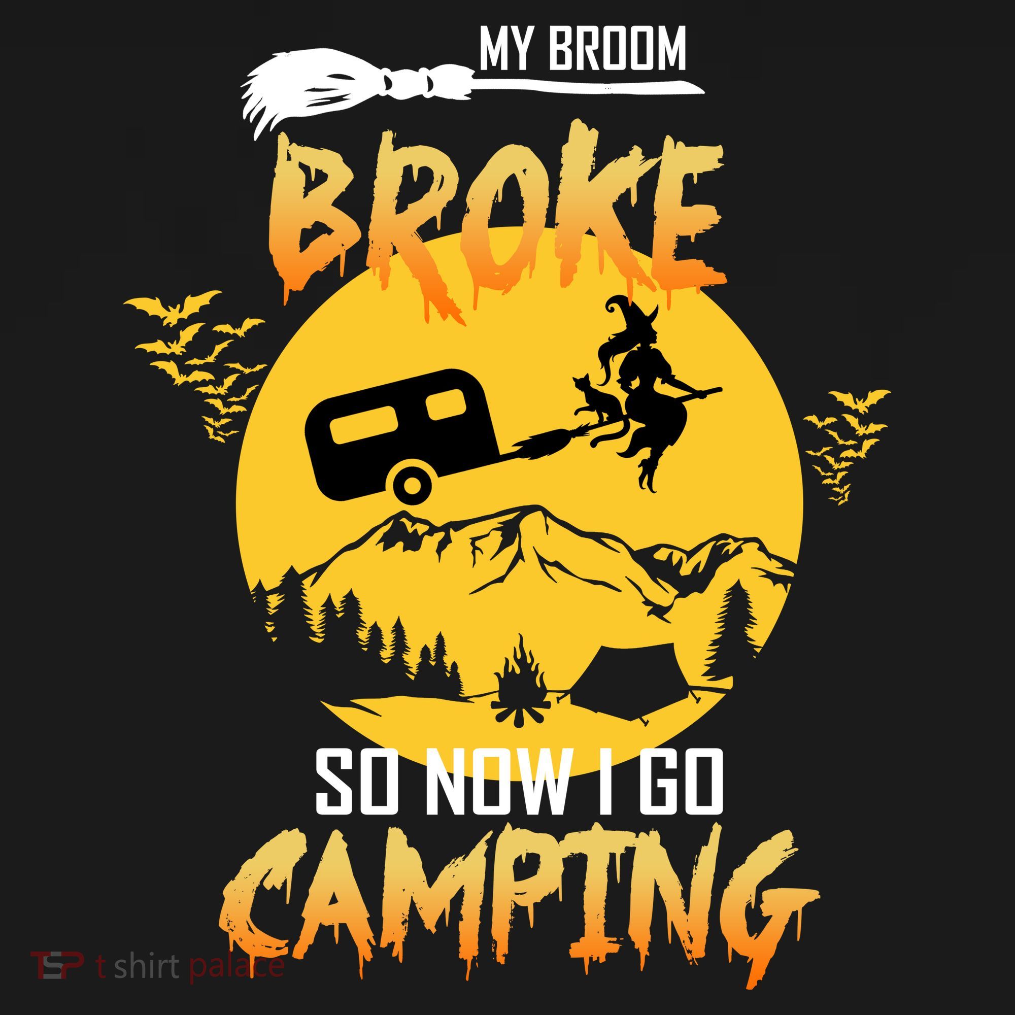 My Broom Broke So Now I Go Camping Apron