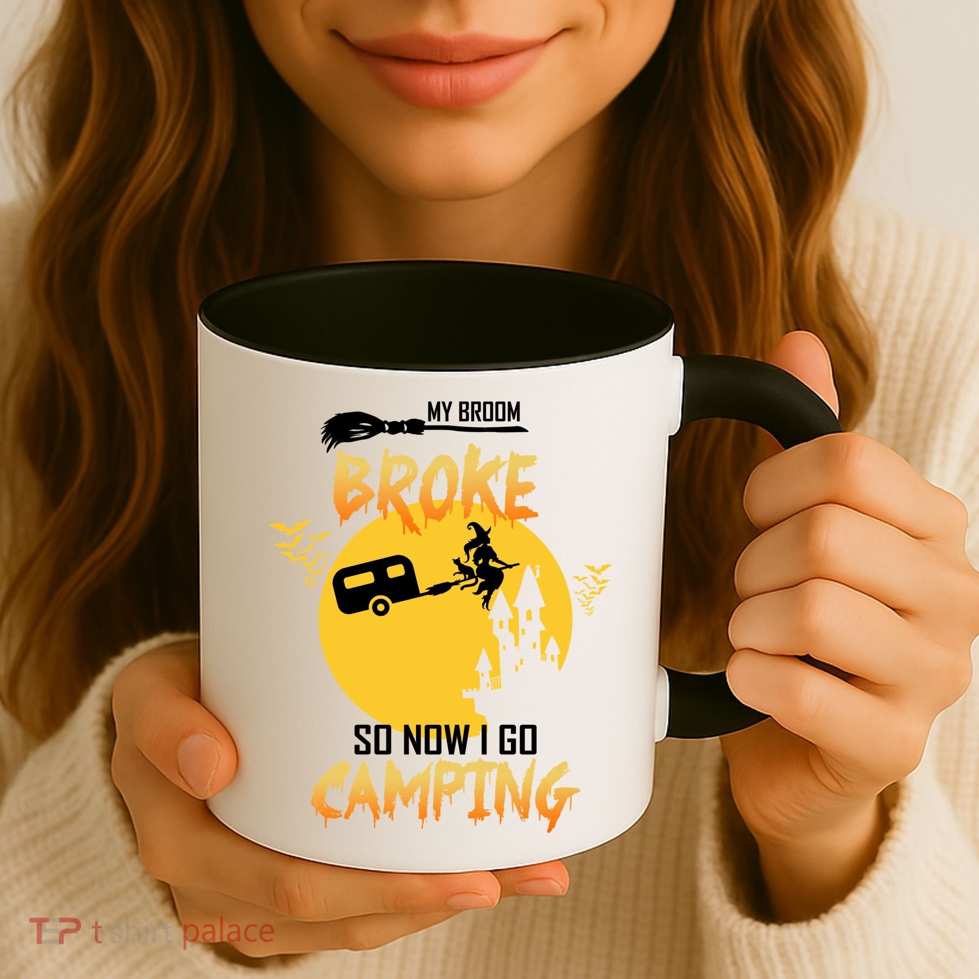 My Broom Broke So Now I Go Camping Coffee Mug