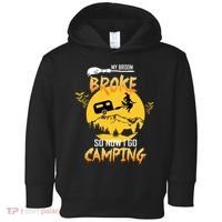 My Broom Broke So Now I Go Camping Toddler Hoodie thumb 0