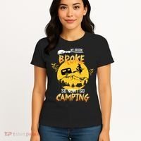 My Broom Broke So Now I Go Camping Women's T-Shirt thumb 4