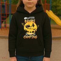 My Broom Broke So Now I Go Camping Kids Hoodie thumb 3