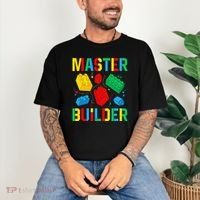 Master Builder Building Blocks Brick Toy Master Builder Comfort Colors T-Shirt thumb 3