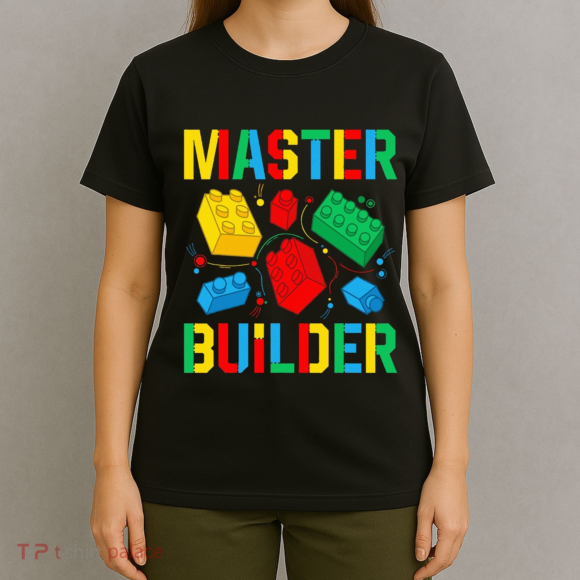 Master Builder Building Blocks Brick Toy Master Builder T-Shirt