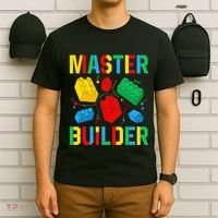 Master Builder Building Blocks Brick Toy Master Builder T-Shirt thumb 6