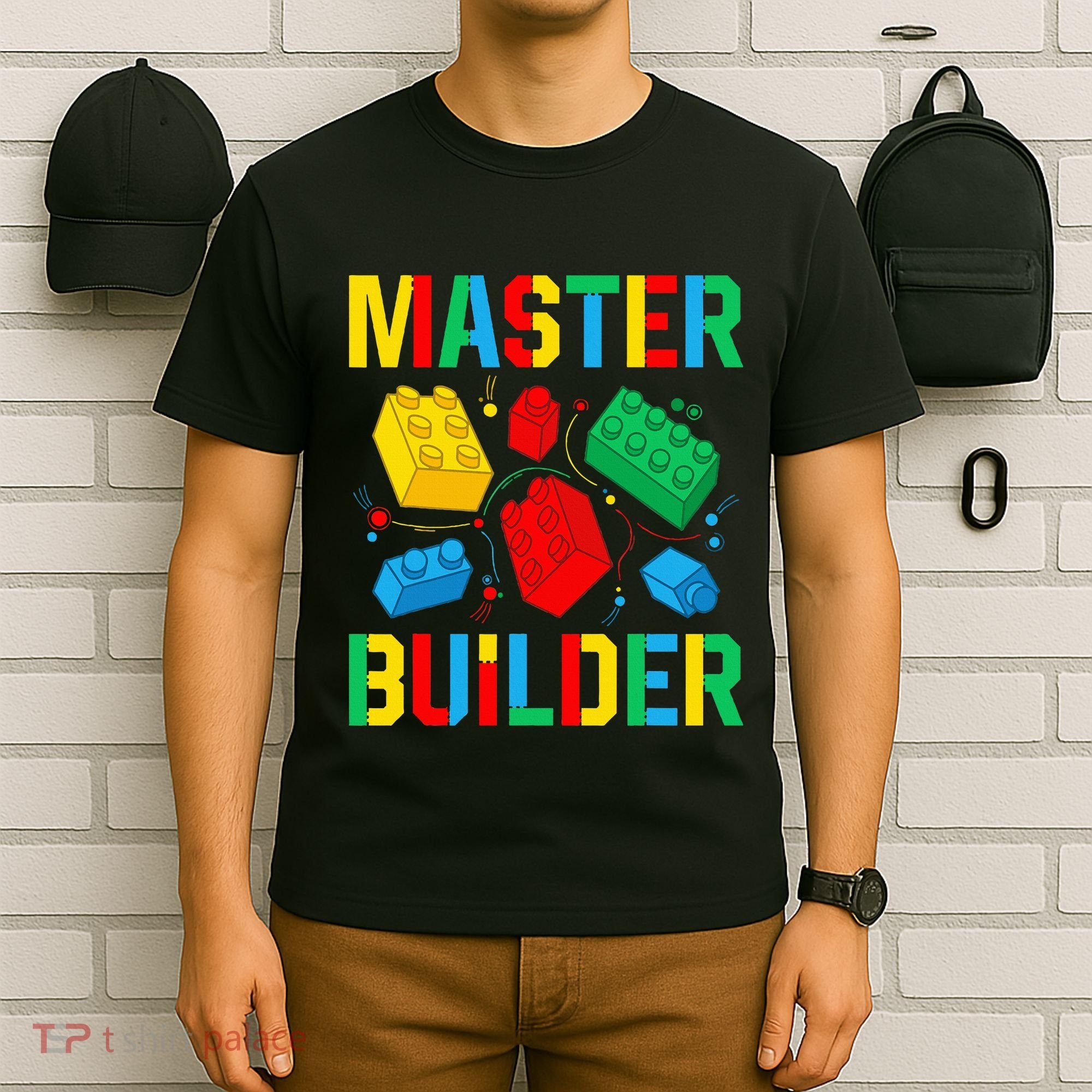 Master Builder Building Blocks Brick Toy Master Builder T-Shirt