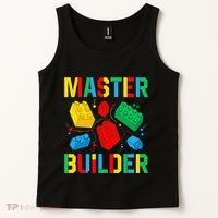 Master Builder Building Blocks Brick Toy Master Builder Tank Top thumb 2