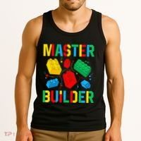 Master Builder Building Blocks Brick Toy Master Builder Tank Top thumb 3