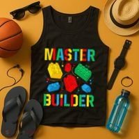 Master Builder Building Blocks Brick Toy Master Builder Tank Top thumb 4
