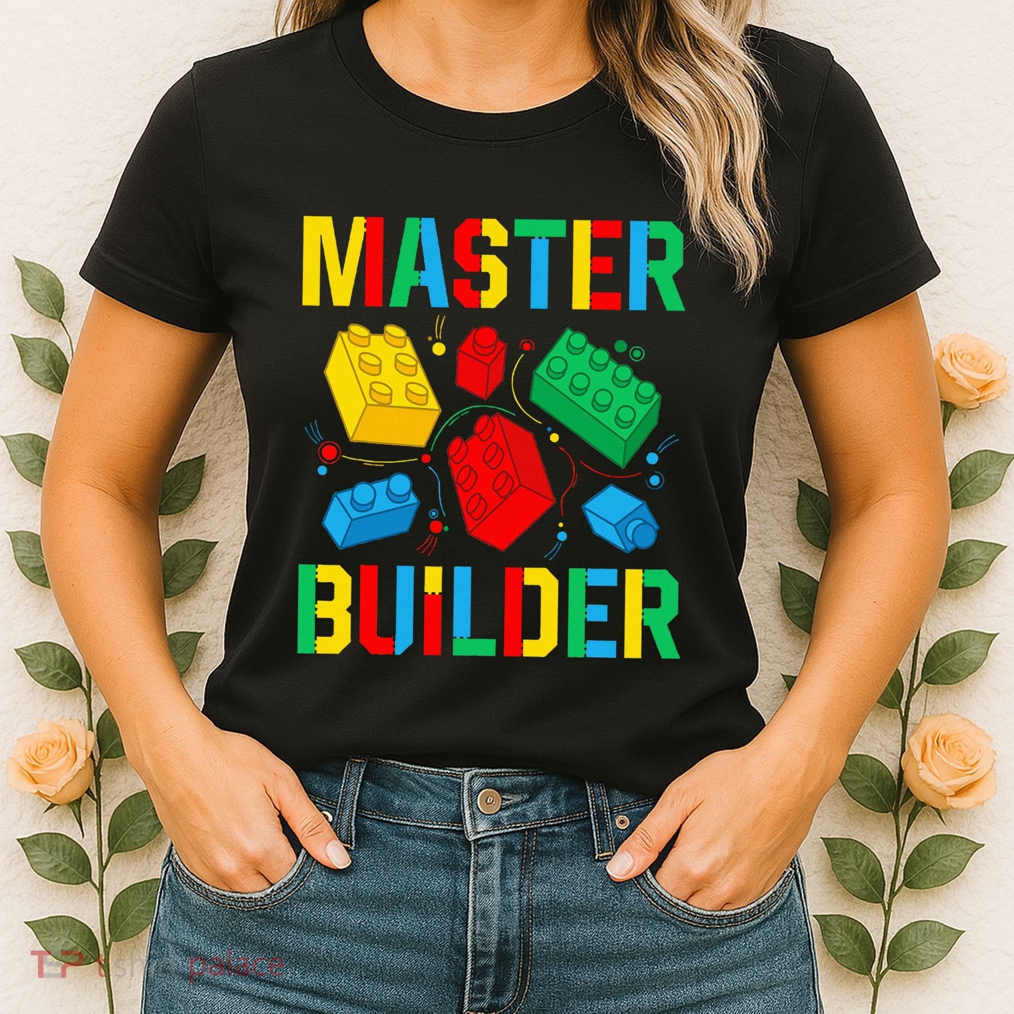 Master Builder Building Blocks Brick Toy Master Builder Women's T-Shirt