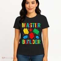 Master Builder Building Blocks Brick Toy Master Builder Women's T-Shirt thumb 4