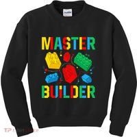 Master Builder Building Blocks Brick Toy Master Builder Kids Sweatshirt thumb 0