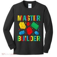 Master Builder Building Blocks Brick Toy Master Builder Kids Long Sleeve Shirt thumb 0