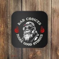 Monkey Bad Choices Make Good Stories Coaster thumb 0