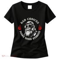 Monkey Bad Choices Make Good Stories Women's T-Shirt thumb 0