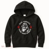 Monkey Bad Choices Make Good Stories Kids Hoodie thumb 0