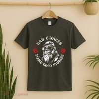 Monkey Bad Choices Make Good Stories T-Shirt thumb 2