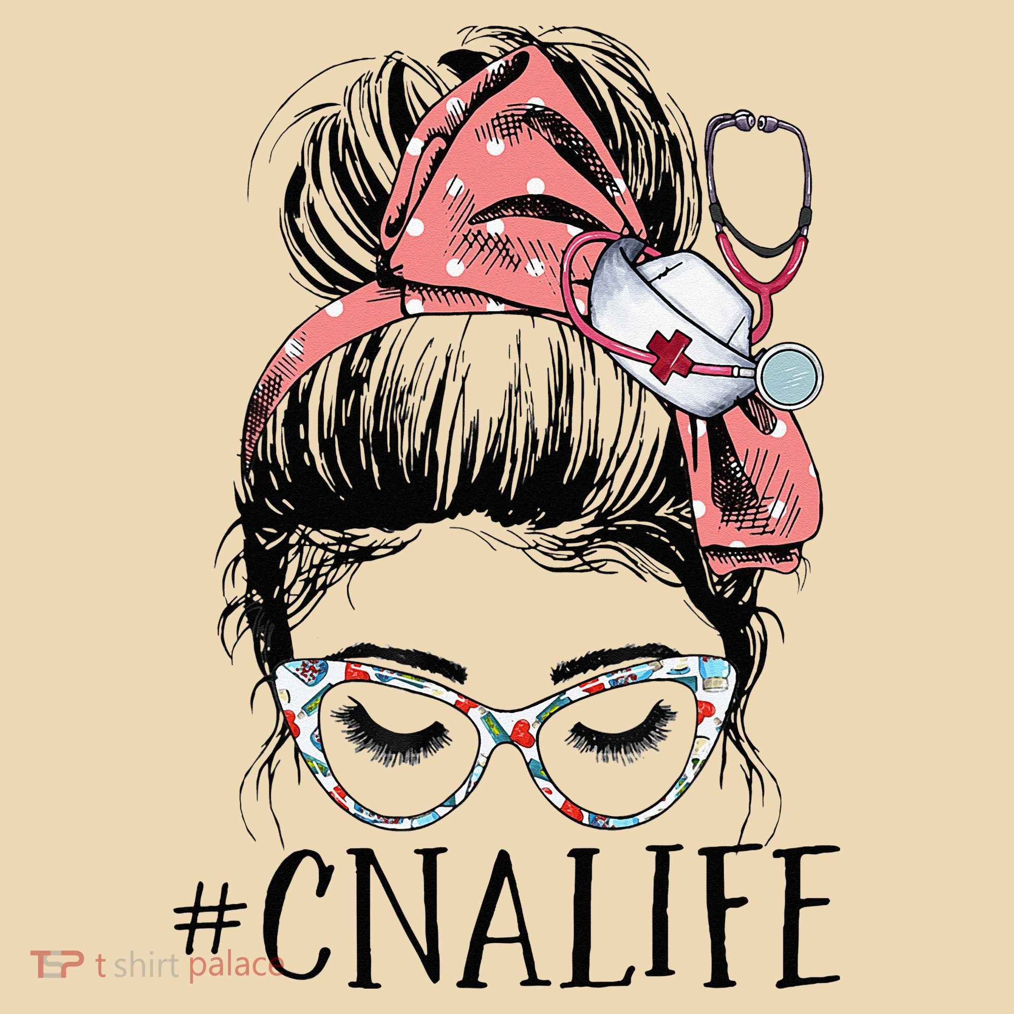 Messy Bun CNA Life Women Funny Certified Nursing Assistant Tote Bag