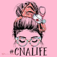Messy Bun CNA Life Women Funny Certified Nursing Assistant Coaster thumb 2