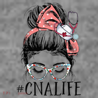 Messy Bun CNA Life Women Funny Certified Nursing Assistant Toddler Hoodie thumb 2