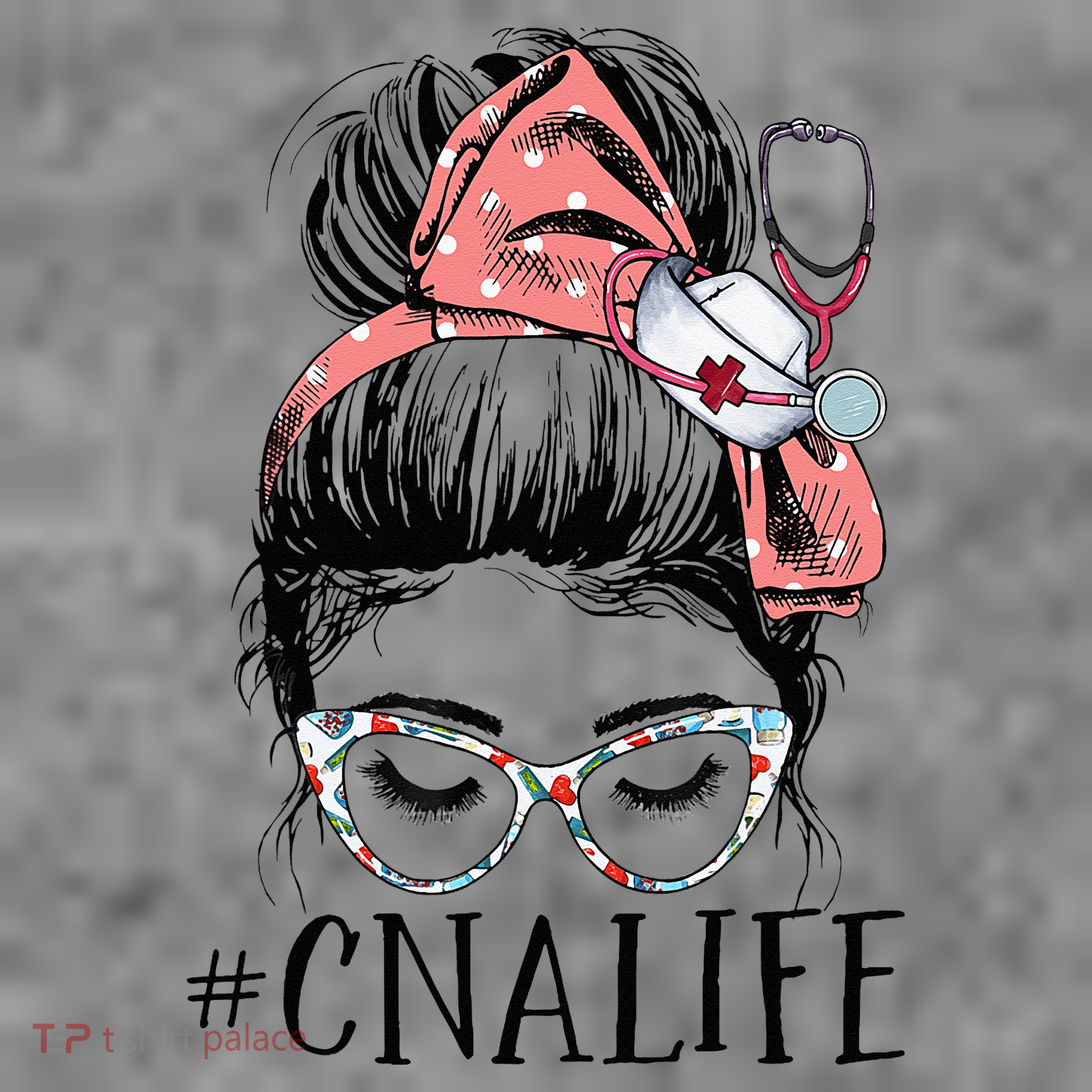 Messy Bun CNA Life Women Funny Certified Nursing Assistant Toddler Hoodie