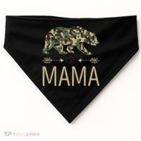 Mama Bear Camo Mother's Day Gift  USA-Made Doggie Bandana thumb 0