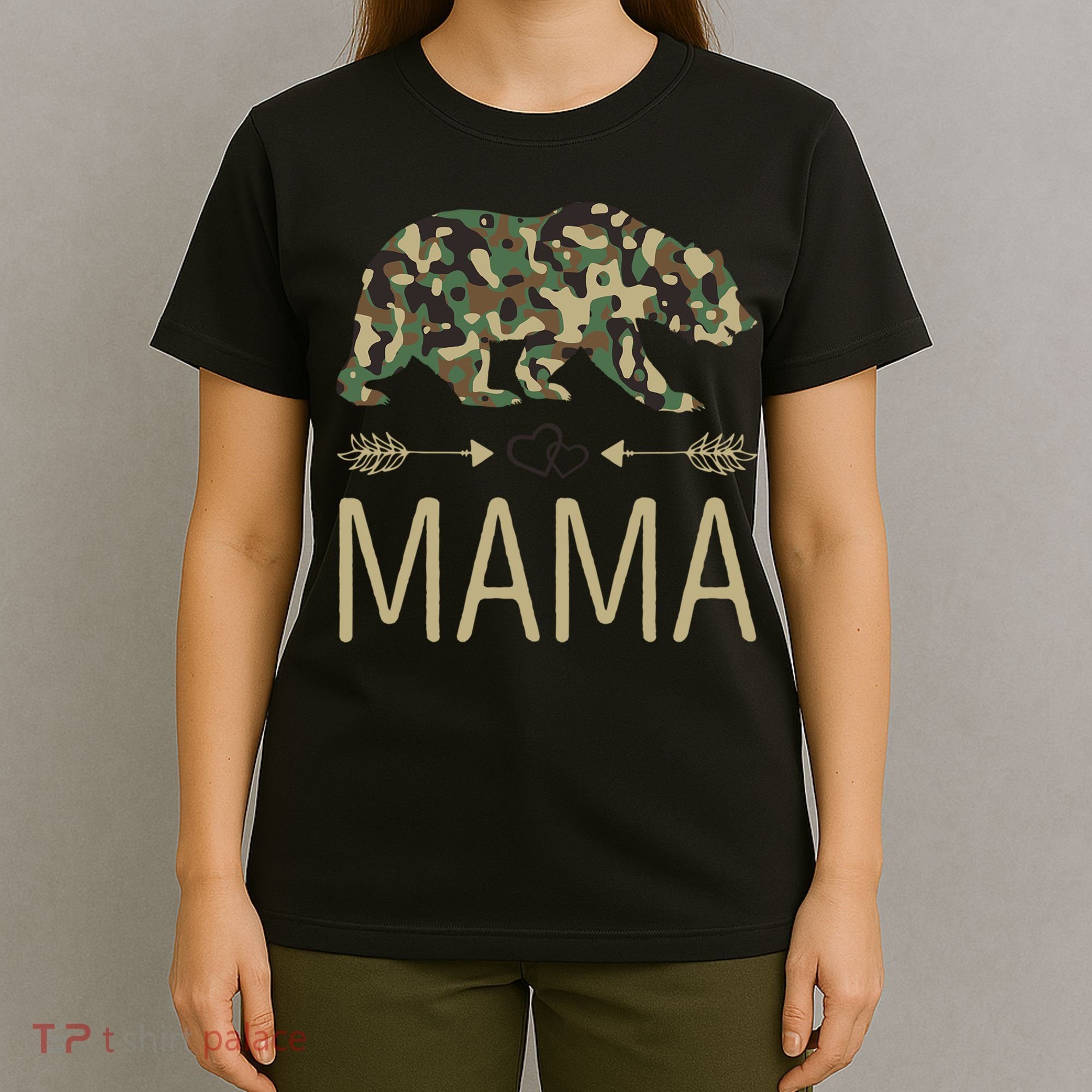Mama Bear Camo Mother's Day Gift  T-Shirt