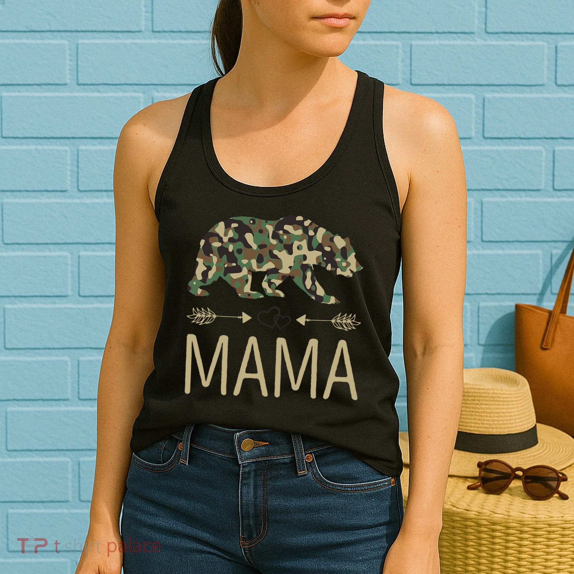 Mama Bear Camo Mother's Day Gift  Women's Tank Top