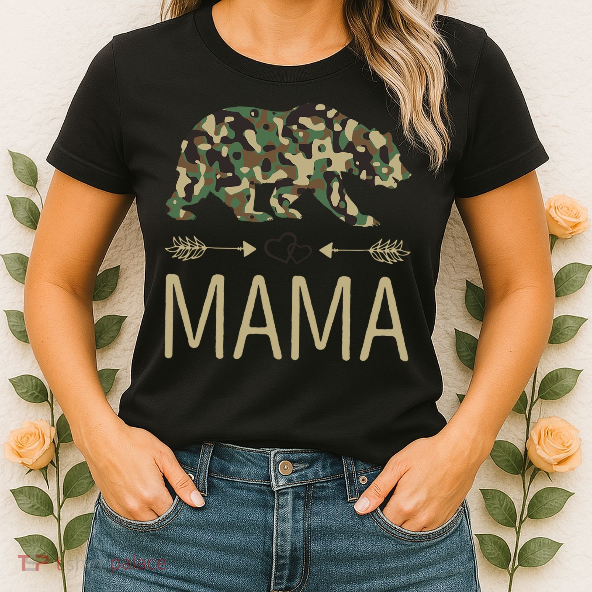 Mama Bear Camo Mother's Day Gift  Women's T-Shirt