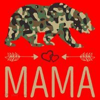 Mama Bear Camo Mother's Day Gift  Santa Hat thumb 1
