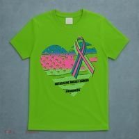 Metastatic Breast Cancer Awareness USA American Flag Ribbon Heart T-Shirt thumb 5