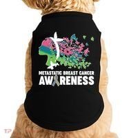 Metastatic Breast Cancer Awareness Butterflies Doggie Tank thumb 0