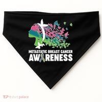 Metastatic Breast Cancer Awareness Butterflies USA-Made Doggie Bandana thumb 0