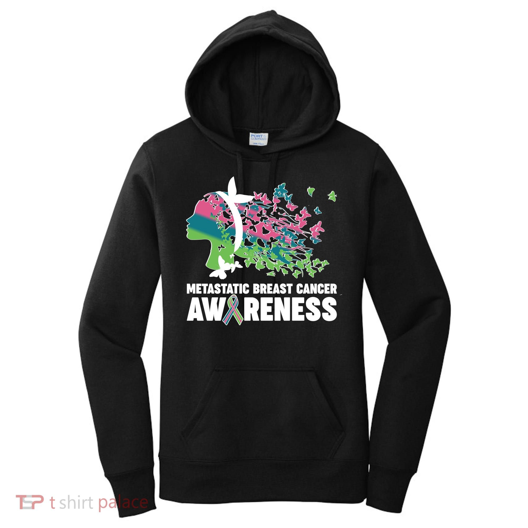 Metastatic Breast Cancer Awareness Butterflies Women's Hoodie