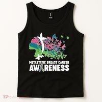 Metastatic Breast Cancer Awareness Butterflies Tank Top thumb 2