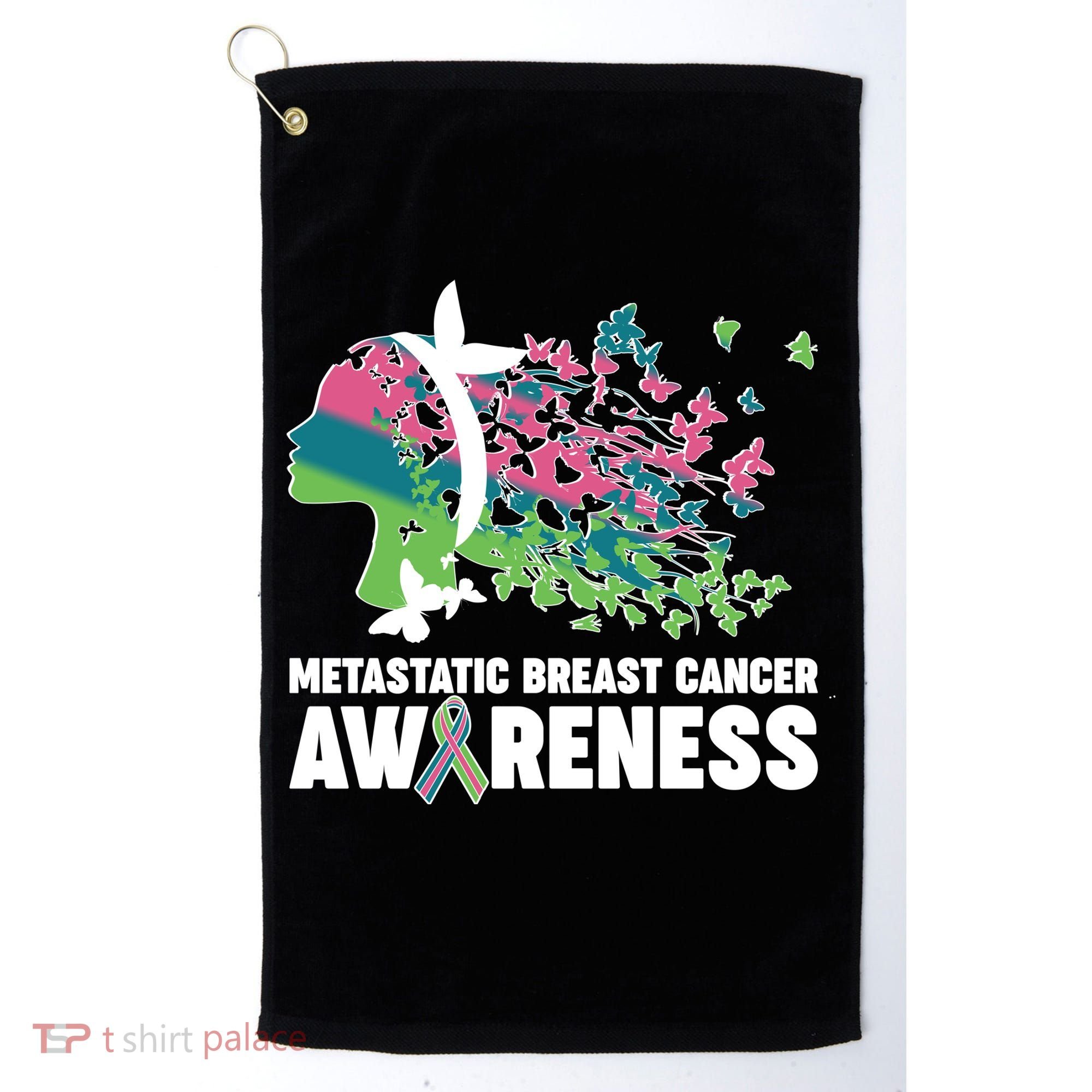 Metastatic Breast Cancer Awareness Butterflies Golf Towel