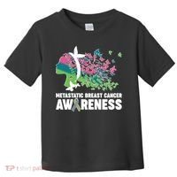 Metastatic Breast Cancer Awareness Butterflies Toddler T-Shirt thumb 0