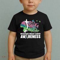 Metastatic Breast Cancer Awareness Butterflies Toddler T-Shirt thumb 2