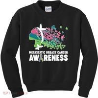 Metastatic Breast Cancer Awareness Butterflies Kids Sweatshirt thumb 0