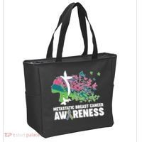 Metastatic Breast Cancer Awareness Butterflies Tote Bag thumb 2
