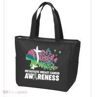 Metastatic Breast Cancer Awareness Butterflies Tote Bag thumb 3