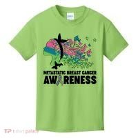 Metastatic Breast Cancer Awareness Butterflies Kids T-Shirt thumb 0