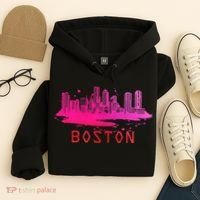 Modern Boston Cityscape Boston Massachusetts Skyline Hoodie thumb 4