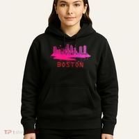 Modern Boston Cityscape Boston Massachusetts Skyline Hoodie thumb 5