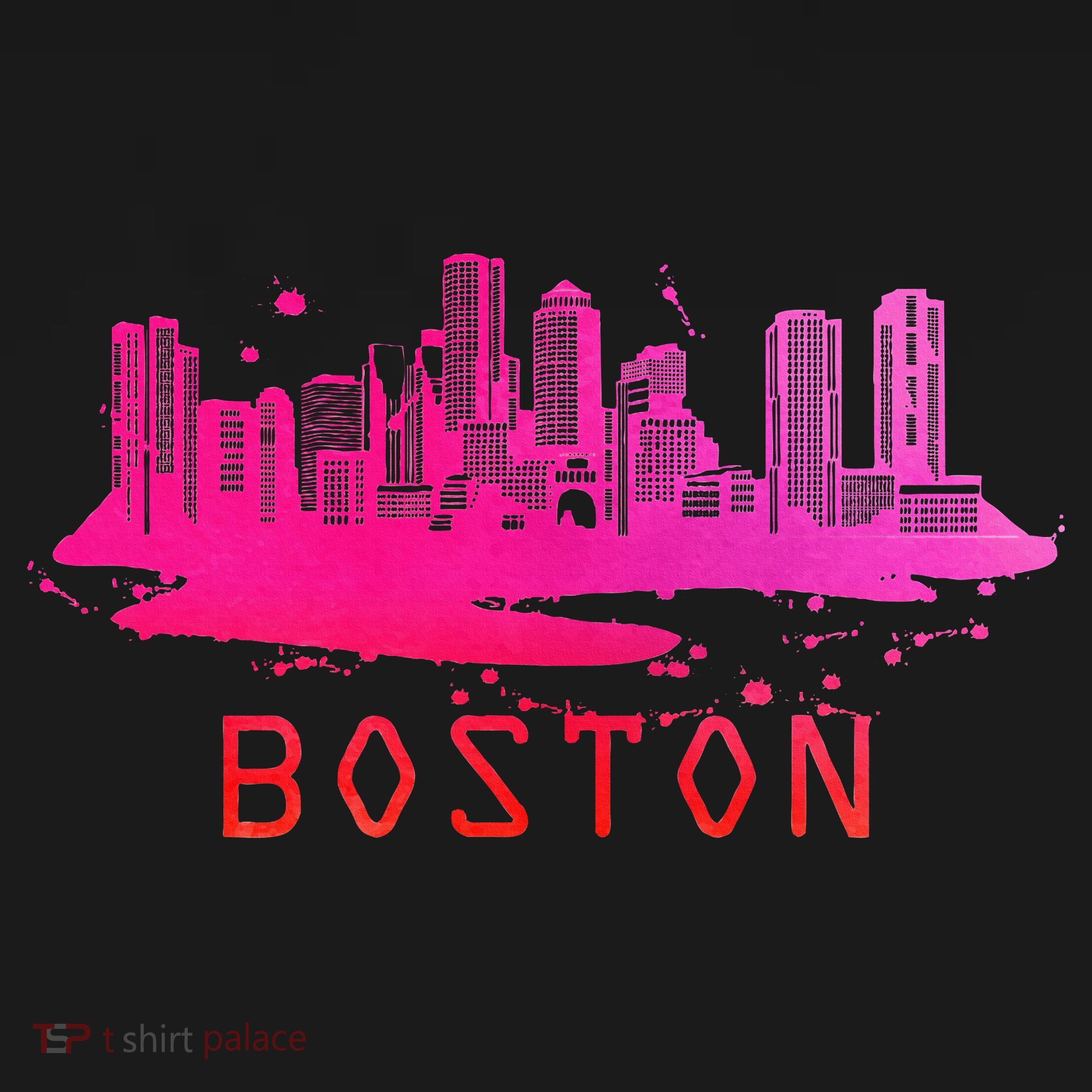 Modern Boston Cityscape Boston Massachusetts Skyline Long Sleeve Shirt