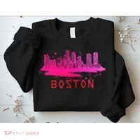 Modern Boston Cityscape Boston Massachusetts Skyline Sweatshirt thumb 2