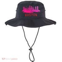 Modern Boston Cityscape Boston Massachusetts Skyline Bucket Hat thumb 0
