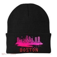 Modern Boston Cityscape Boston Massachusetts Skyline Beanie thumb 0